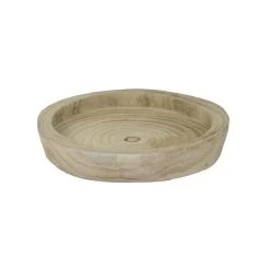 Paulownia Schaal Rond - Ø 35 × 5 Cm