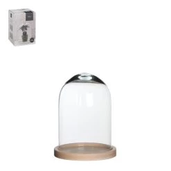 Stolp Glas Hella Bruin - Ø 17 × 23 Cm