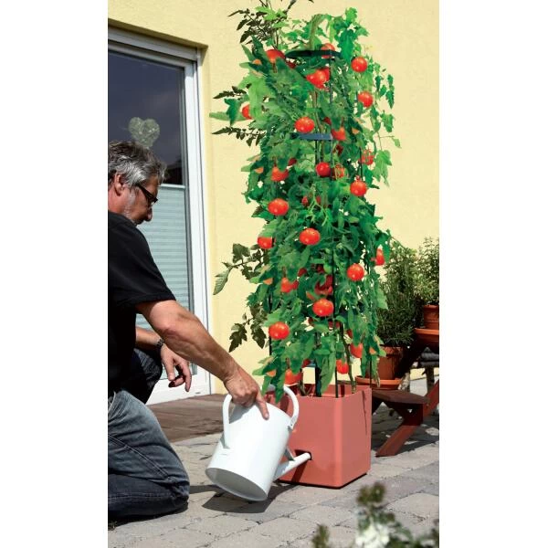 Plantentoren Maxitom Met Waterreservoir - Terracotta 1 Plantentoren Maxitom Met Waterreservoir - Terracotta