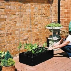 Groeibed 1 × 0,5 M Met Klimframe -Perfecte Tuin groeibed met frame 1 x 05 m 1484056561 3 600