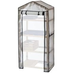 Vegtrug Kweekkas Met Houten Frame - 4 Rekken -Perfecte Tuin kweekkas vegtrug 4 rekken 1625039832 3 600