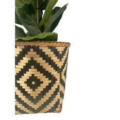 Mand Greece Zwart Naturel - Set Van 3 Stuks -Perfecte Tuin mand greece zwart naturel 1612447345 1 600