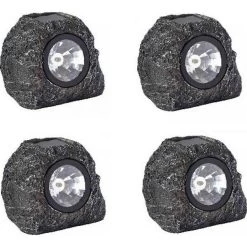 Rotslicht Graniet Solar - Set Van 4 Stuks