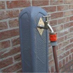 Waterzuil Met Kraan En Aansluiting - Grijs -Perfecte Tuin tuinpaal met waterkraan 1498043411 1 600