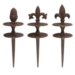 ESSCHERT DESIGN Tuinslanggeleiders Gietijzer - Set Van 3 Stuks