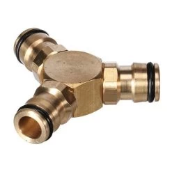 Tuinslangkoppeling 3-WEG - Messing