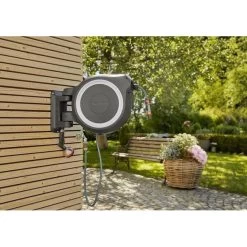 Wandslangenbox GARDENA RollUp Wit - M/L - 25 M -Perfecte Tuin wandslangenbox gardena rollup wit ml 1651154526 3 600