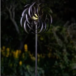 Windspinner Spiro Dubbel - Solar -Perfecte Tuin windspinner spiro dubbel solar 1492524822 5 600